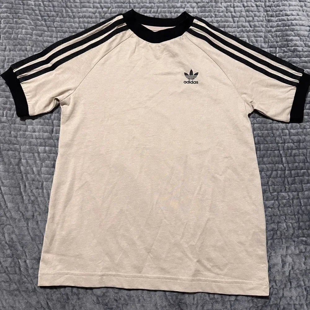 adidas Originals Adicolor 3-Stripes T-Shirt wonder beige size Xs